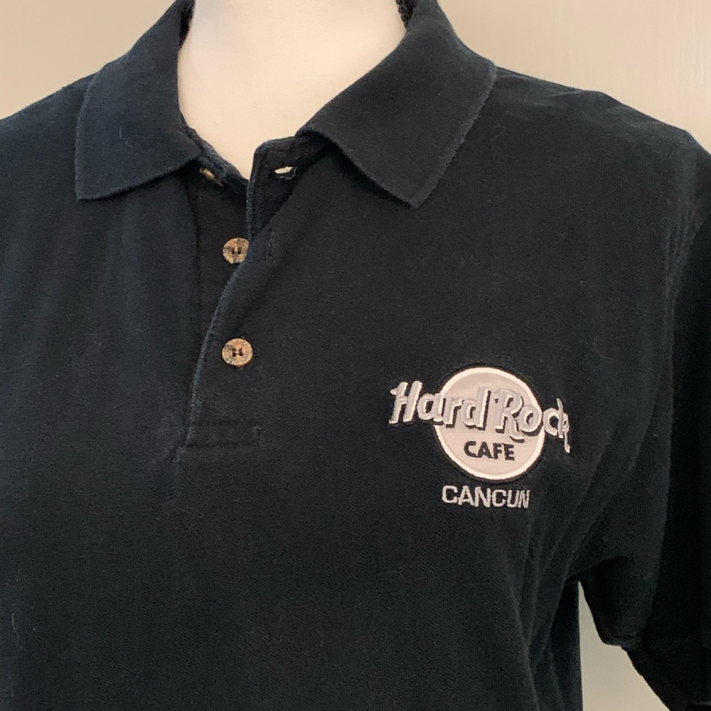 Hard Rock Cafe Cancun Golf Shirt Medium